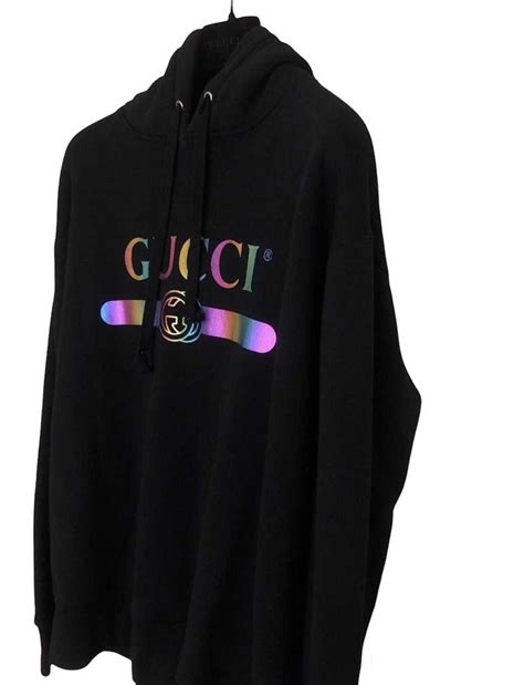 guccia rainbow hoodie|gucci hoodie cost.